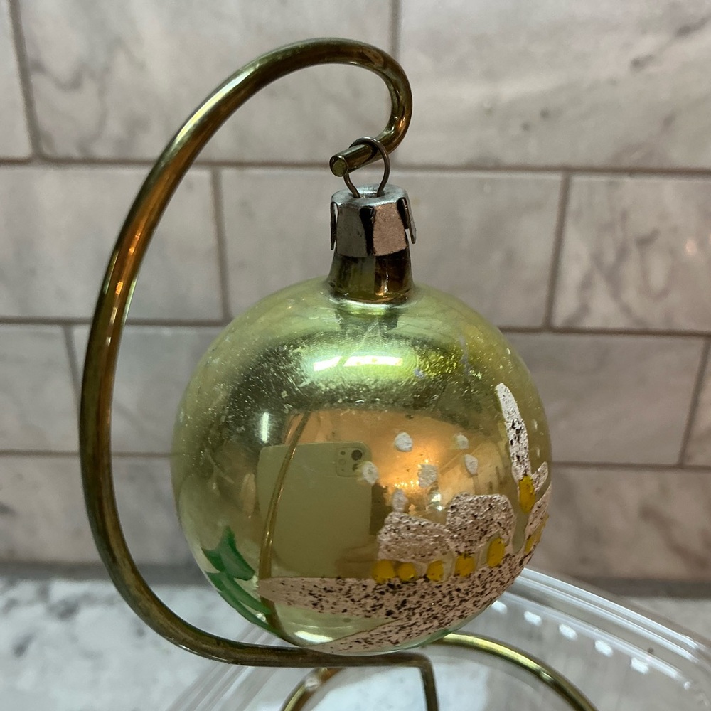 christmas ornament vintage with hanger